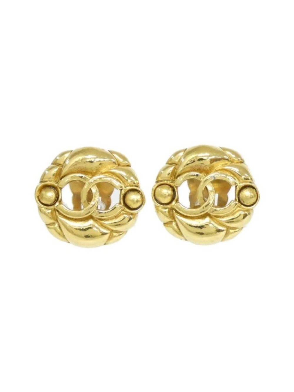 Chanel Classic Gold Earrings